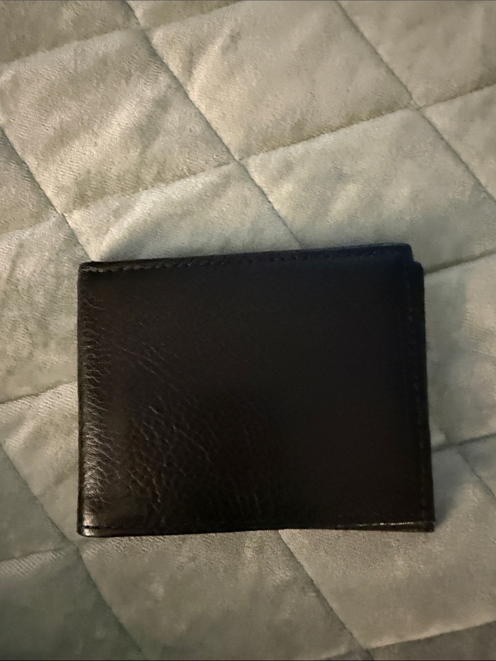 New Classic Black Leather Men's Wallet - Minimal Bifold